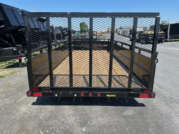 big tex 7 x 18 landscape utility trailer – 2′ solid steel sides