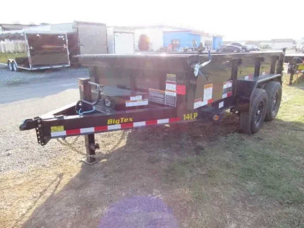 big tex 7 x 12 low profile dump trailer scissor lift