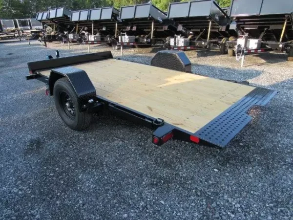big tex 7 x 13 equipment trailer single axle tilt deck