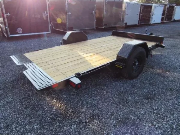 big tex 7 x 13 equipment trailer single axle tilt deck