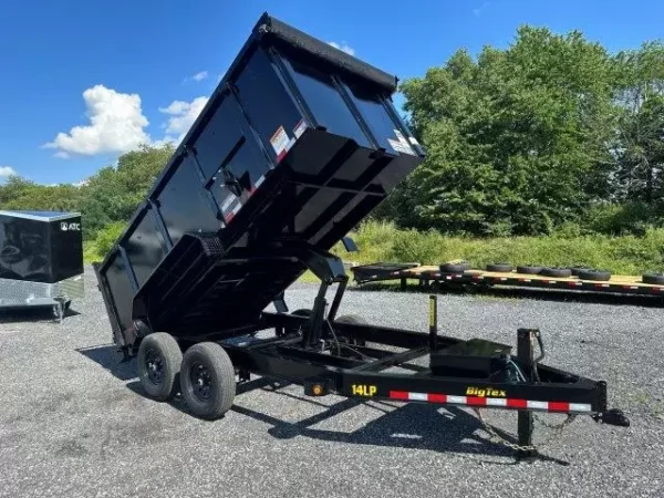 big tex 7 x 14 low profile dump trailer – 4′ solid steel sides