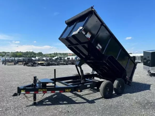 big tex 7 x 14 low profile dump trailer – 4′ solid steel sides