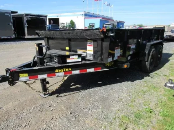 big tex 7 x 14 low profile dump trailer scissor lift