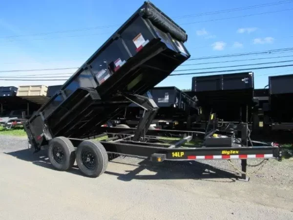 big tex 7 x 14 low profile dump trailer scissor lift