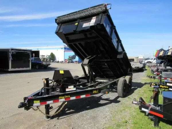 big tex 7 x 14 low profile dump trailer scissor lift