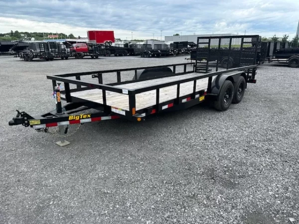 big tex 7 x 18 landscape utility trailer – 10pi