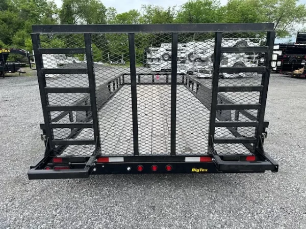 big tex 7 x 18 landscape utility trailer – 10pi