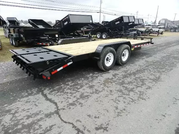 big tex 7 x 20 equipment trailer 14k mega ramps