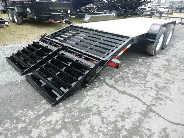 big tex 7 x 20 equipment trailer 14k mega ramps
