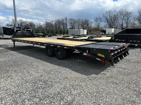 big tex 8.5 x 30 gooseneck equipment trailer – mega ramps