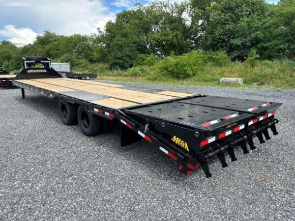 big tex 8.5 x 35 gooseneck deckover equipment trailer – mega ramps