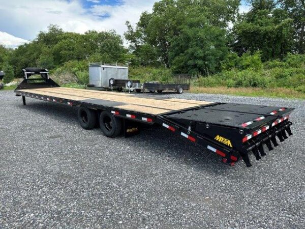 big tex 8.5 x 40 gooseneck deckover equipment trailer – mega ramps