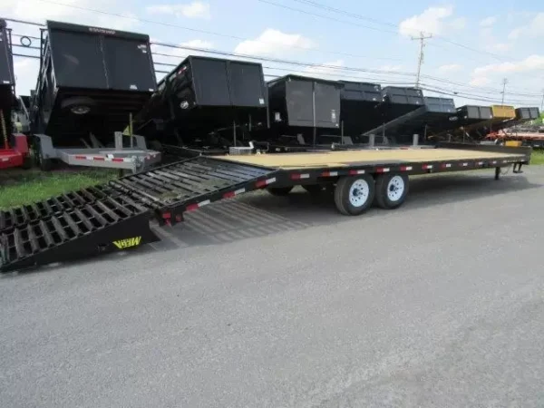 big tex 8.5 x 30 deckover equipment trailer mega ramps