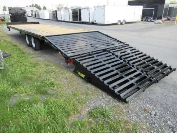big tex 8.5 x 30 deckover equipment trailer mega ramps