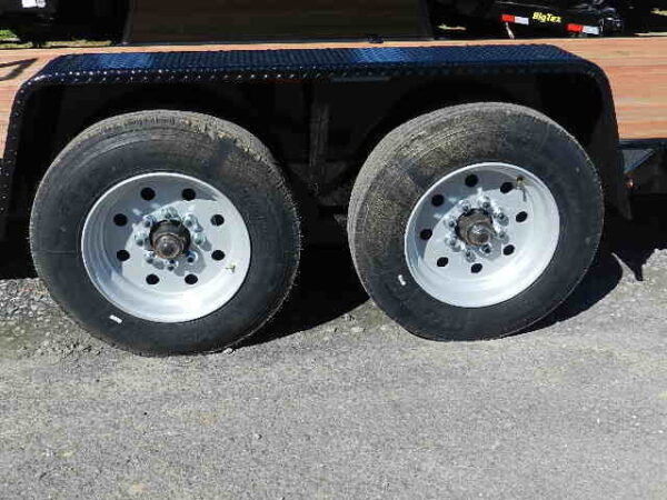 bwise 7 x 18 heavy duty equipment trailer ladder ramps