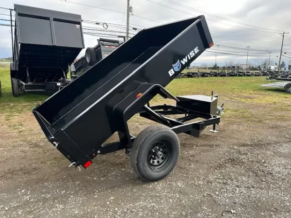 bwise 5 x 8 dump trailer 5k spreader gate