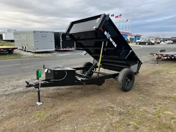 bwise 5 x 8 dump trailer 5k spreader gate