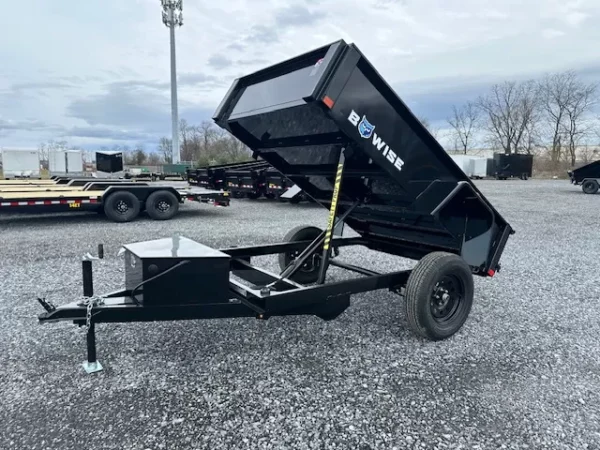 bwise 5 x 8 dump trailer 3k spreader gate