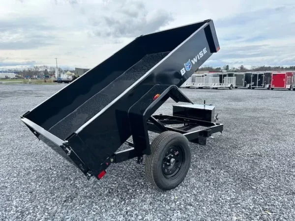 bwise 5 x 8 dump trailer 3k spreader gate