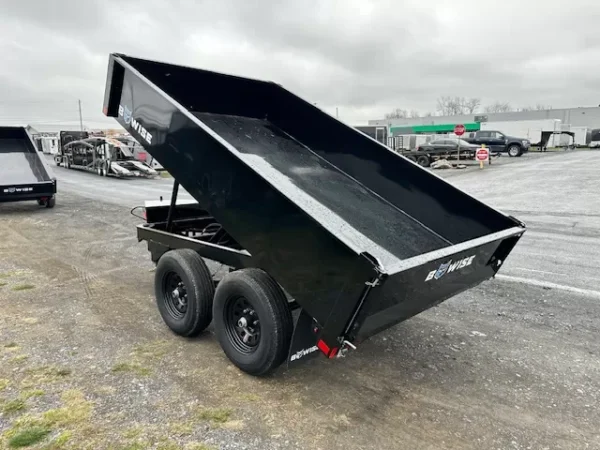 bwise 6 x 10 deckover dump trailer 10k spreader gate