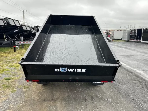 bwise 6 x 10 deckover dump trailer 10k spreader gate