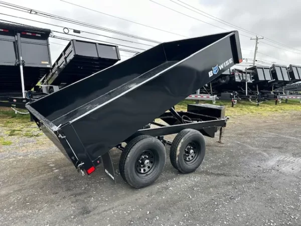 bwise 6 x 10 deckover dump trailer 10k spreader gate