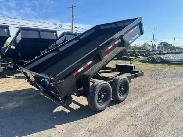 bwise 7 x 12 low profile dump trailer ladder ramps