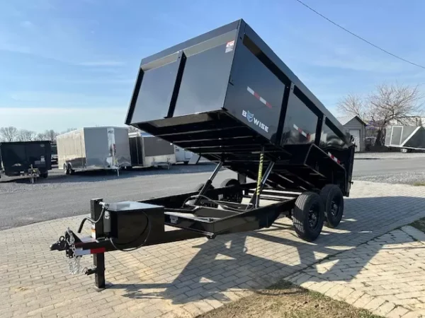 bwise 7 x 14 high side dump trailer barn doors