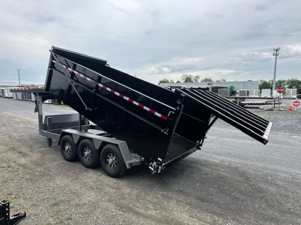bwise 7 x 16 gooseneck tri axle dump – ultimate dump trailer