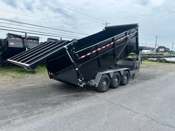 bwise 7 x 16 gooseneck tri axle dump – ultimate dump trailer