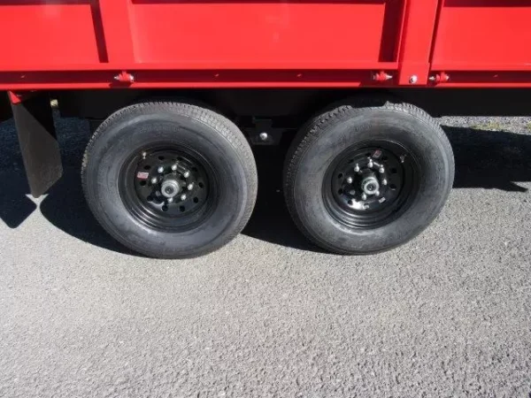 bwise 7 x 14 deckover dump trailer fold down sides