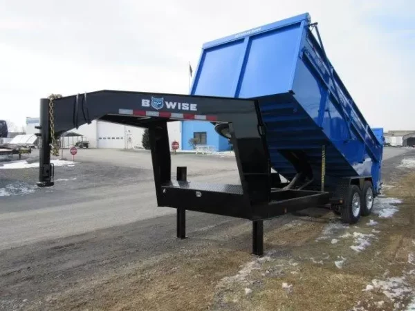 bwise 7 x 16 heavy duty gooseneck dump – ultimate dump trailer