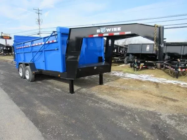 bwise 7 x 16 heavy duty gooseneck dump – ultimate dump trailer