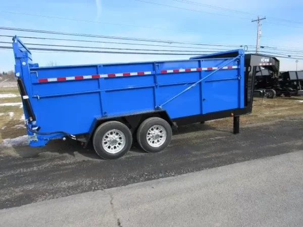 bwise 7 x 16 heavy duty gooseneck dump – ultimate dump trailer