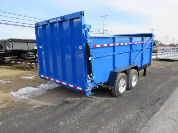 bwise 7 x 16 heavy duty gooseneck dump – ultimate dump trailer
