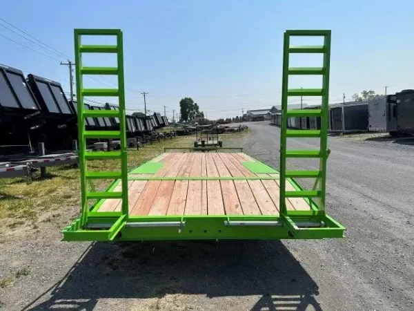 bwise 8 x 20 deckover equipment trailer ladder ramps