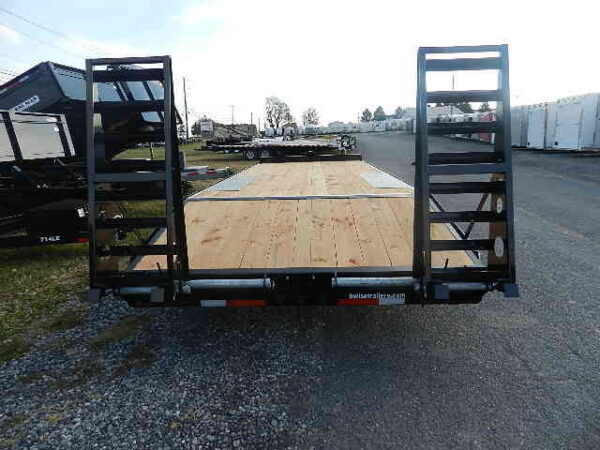 bwise 8 x 24 deckover equipment trailer wedge style ramps