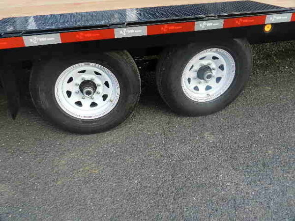 bwise 8 x 24 deckover equipment trailer wedge style ramps