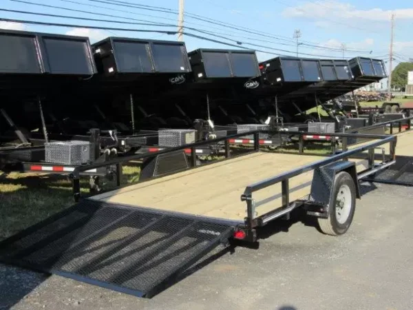 cam superline 7 x 12 landscape utility trailer – rear landscape gate