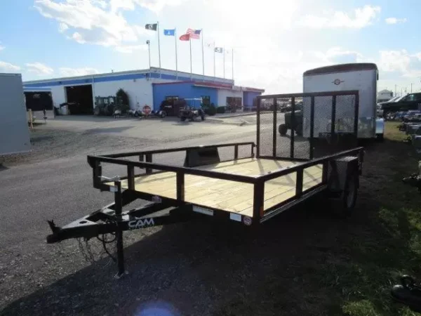 cam superline 7 x 12 landscape utility trailer – rear landscape gate