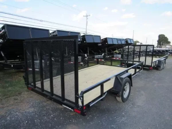cam superline 7 x 12 landscape utility trailer – rear landscape gate