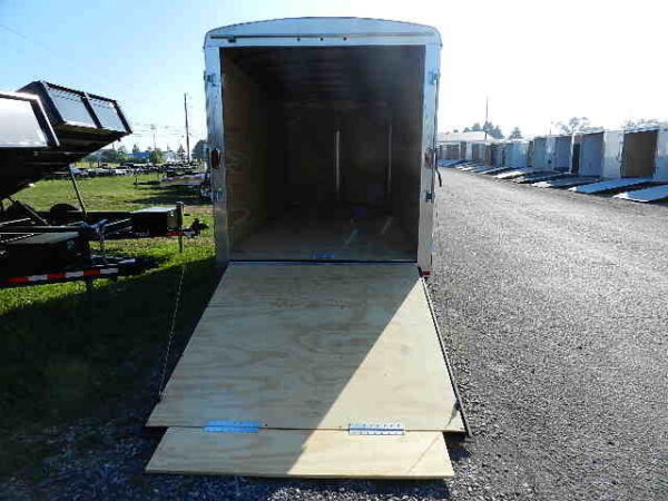 carry on 7 x 16 enclosed v nose cargo trailer – 6″ extended height!