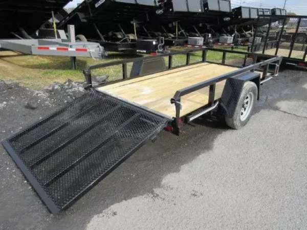 premier 5 x 10 landscape utility trailer – mesh sides