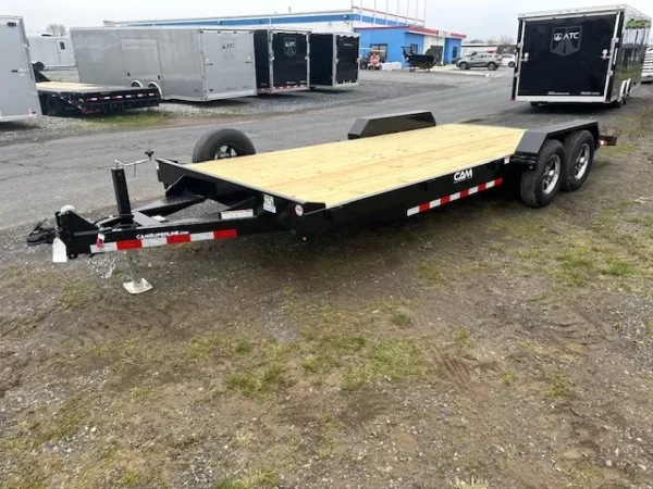 cam superline 7 x 20 open car hauler slide out ramps