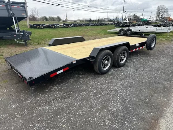 cam superline 7 x 20 open car hauler slide out ramps