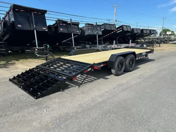 cam superline 7 x 22 equipment trailer super ramps