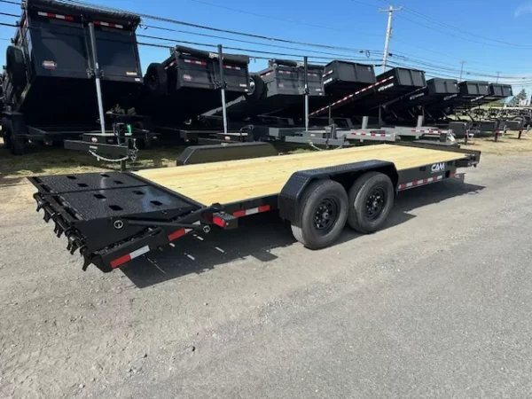 cam superline 7 x 22 equipment trailer super ramps