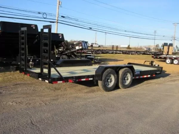 cam superline 7 x 20 equipment trailer pallet fork carrier