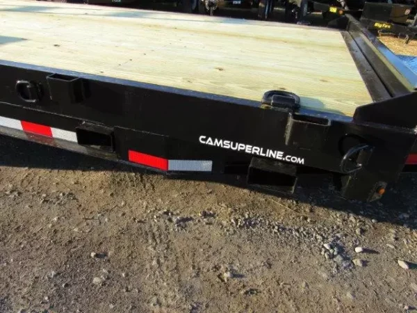 cam superline 7 x 20 equipment trailer pallet fork carrier