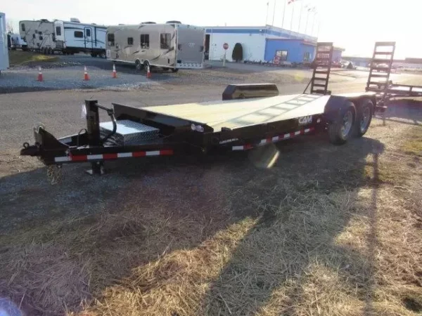 cam superline 7 x 20 equipment trailer pallet fork carrier